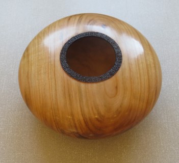 This hollow form won a turning of the month certificate <br>for Dean Carter